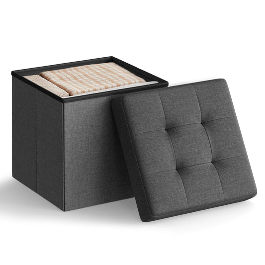 Foldable Storage Ottoman - Quick Assembly - Home Haven