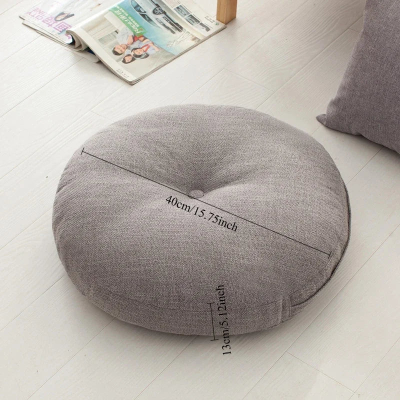 Soft Linen Seat Cushion - Cotton Filling - Home Haven